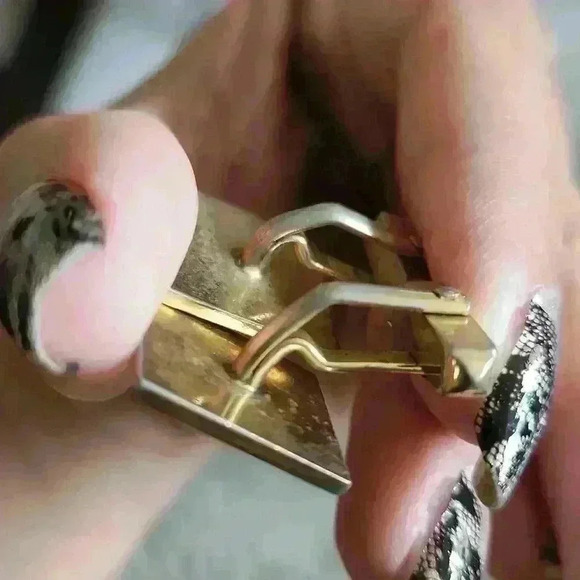 Snowflake Vintage Swank Cufflinks - Picture 3 of 4